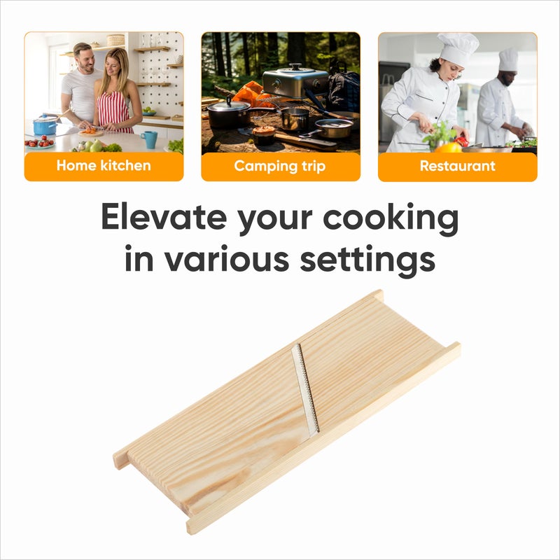 OFXDD Large Wooden Hand Shredder - Korean Carrot Grater - Graters for Shredded Carrots - Kitchen Slicer - Image 4